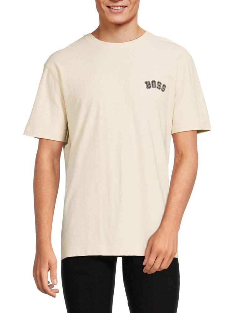 

Футболка Prep с графическим логотипом Boss, цвет Off White