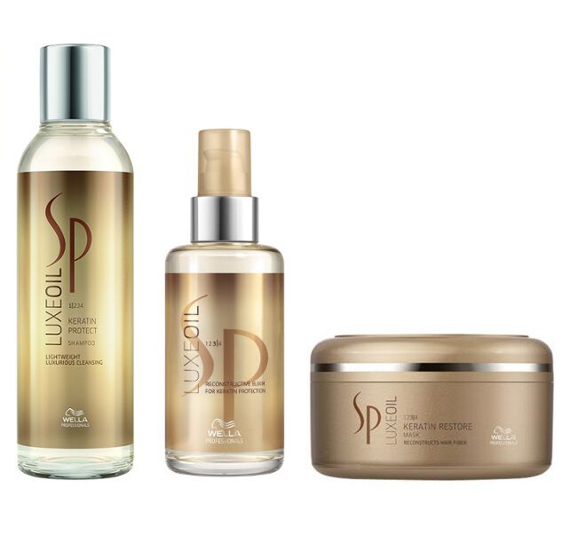 Набор для восстановления волос: шампунь Wella Professionals Sp Luxe Oil, 100 мл цена и фото
