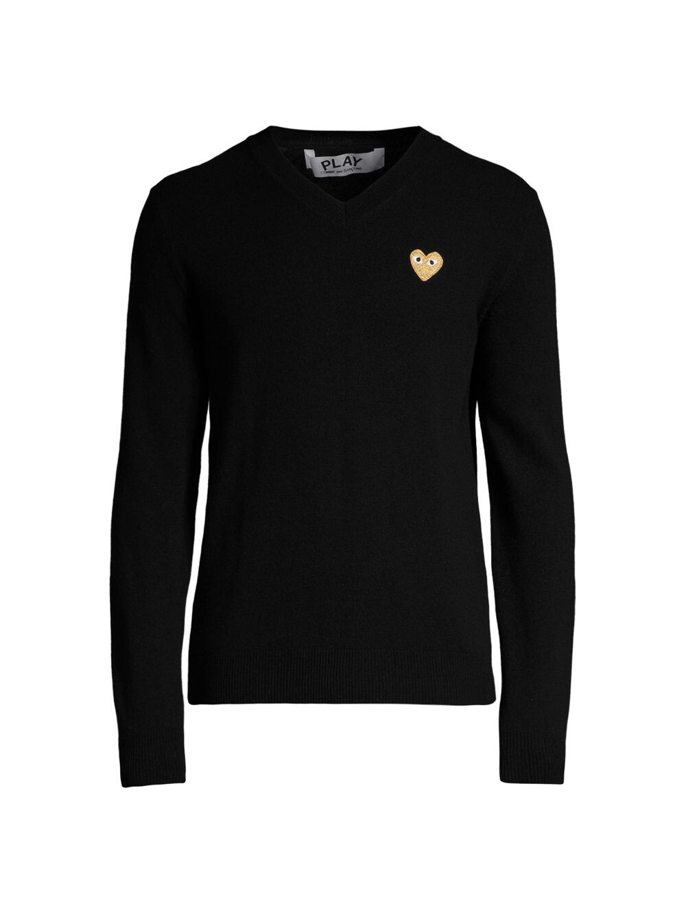 

Шерстяной свитер с сердцем Comme des Garçons PLAY, черный