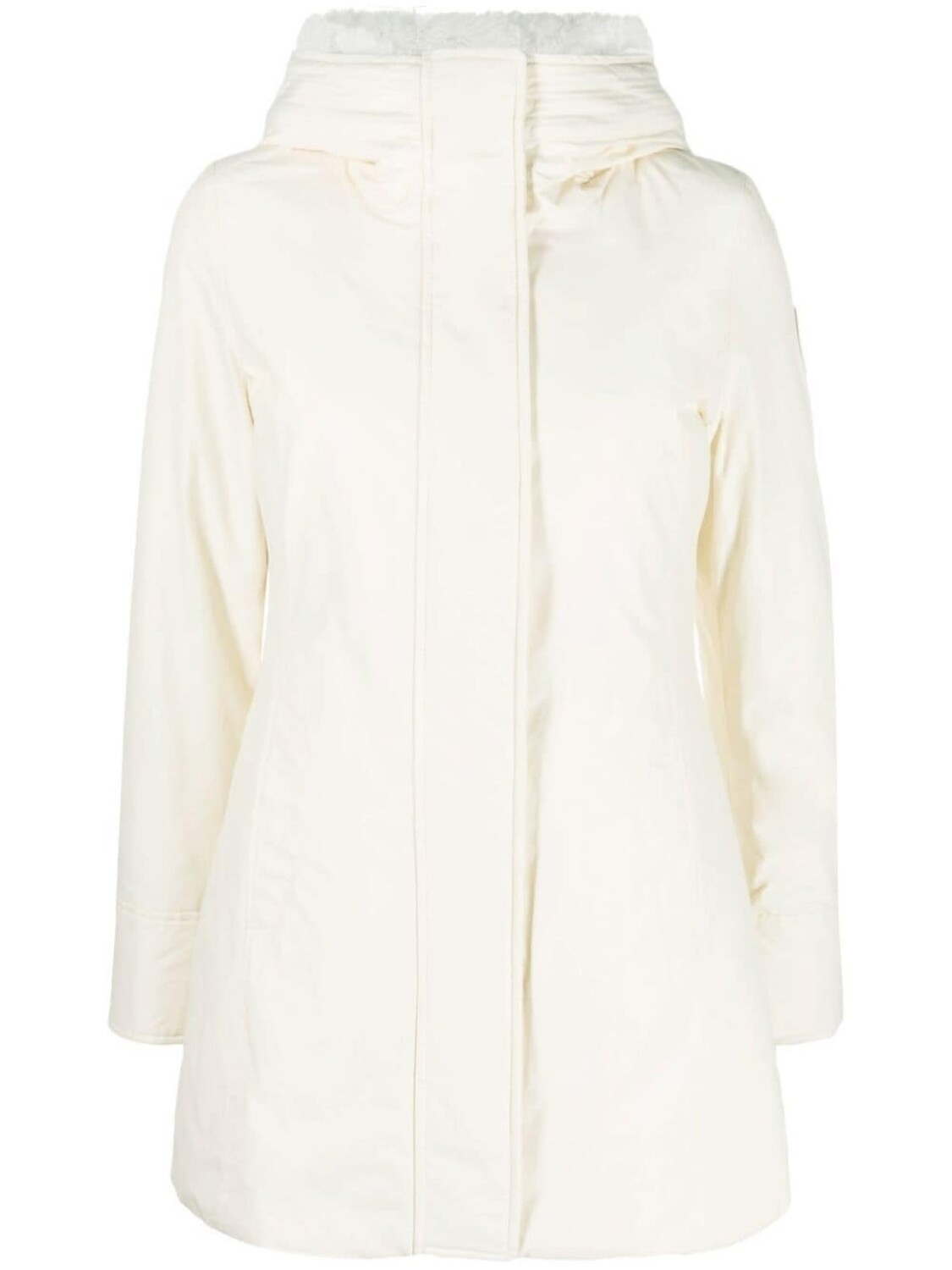 

Woolrich парка с нашивкой-логотипом, нейтральный цвет