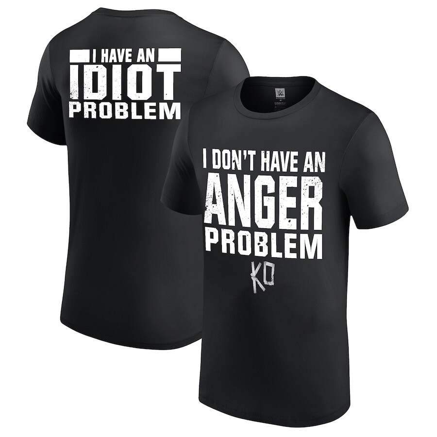 

Футболка с коротким рукавом WWE Authentic Kevin Owens, черный