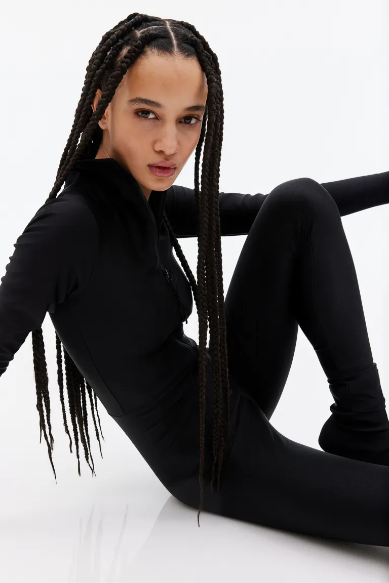 

Комбинезон на молнии H&M, черный