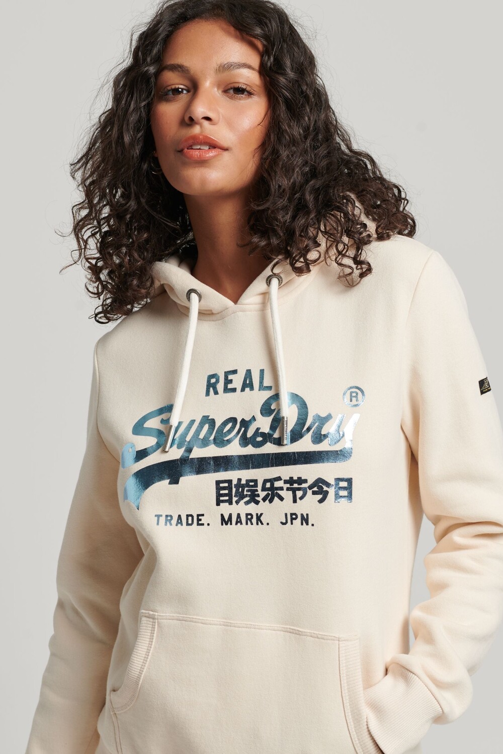 

Украшенная толстовка с капюшоном Superdry, розовый
