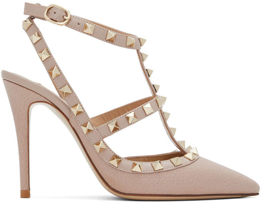 

Розовые туфли на каблуке Rockstud Valentino Garavani