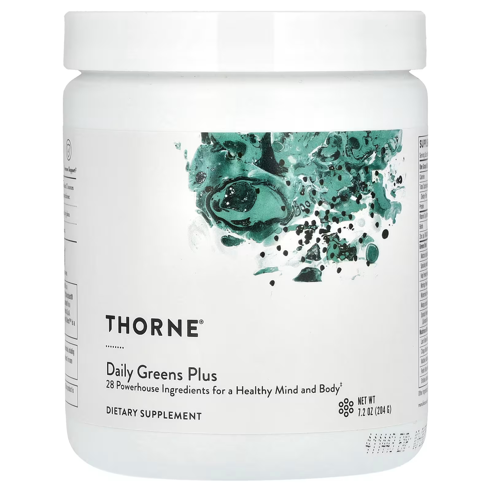 Пищевая добавка Thorne Daily Greens Plus пищевая добавка ehplabs oxygreens daily super greens guava paradise 8 237 г