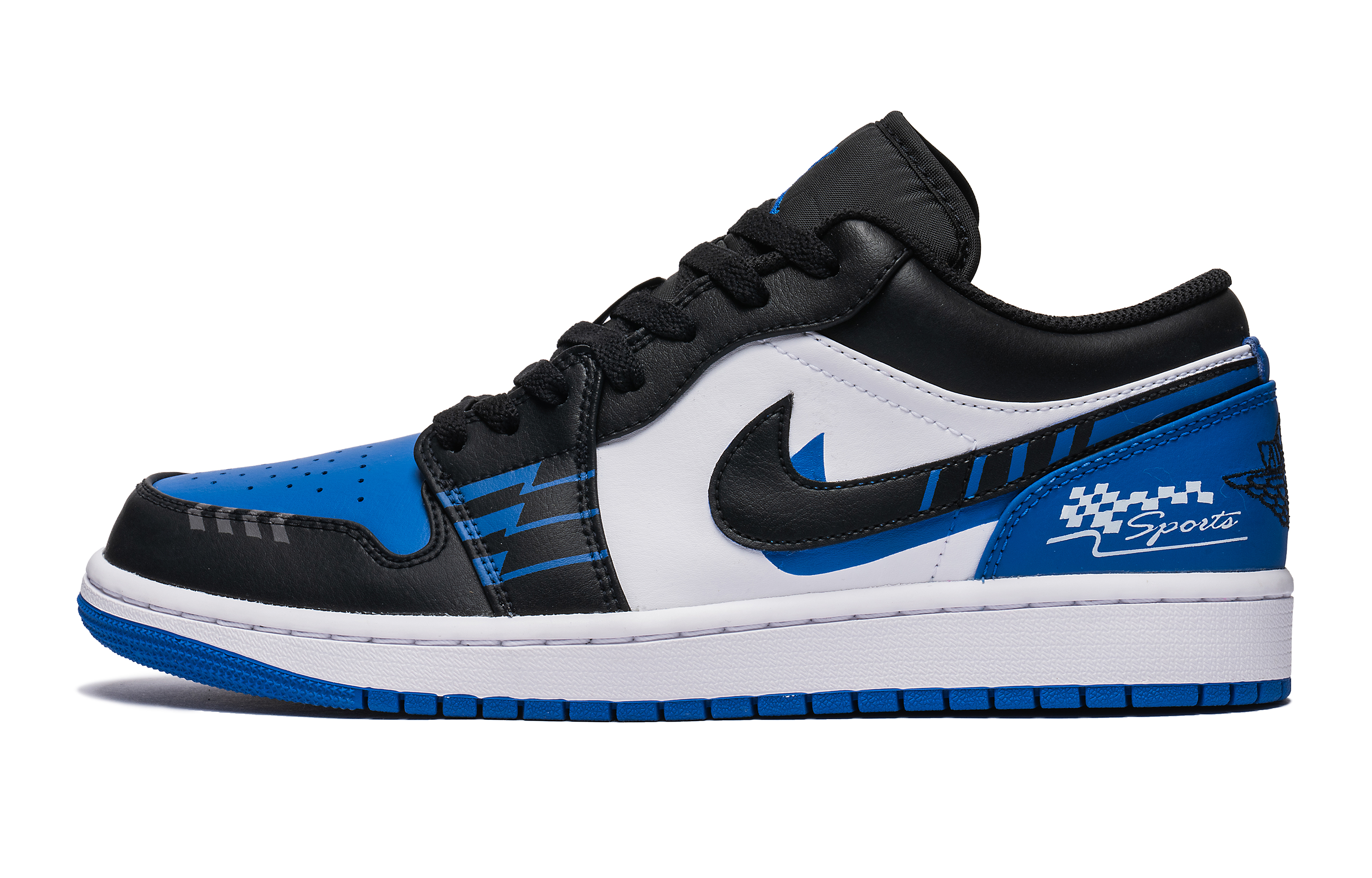 

Кроссовки Air Jordan 1 Vintage Basketball Shoes Men Low-top Blue, синий