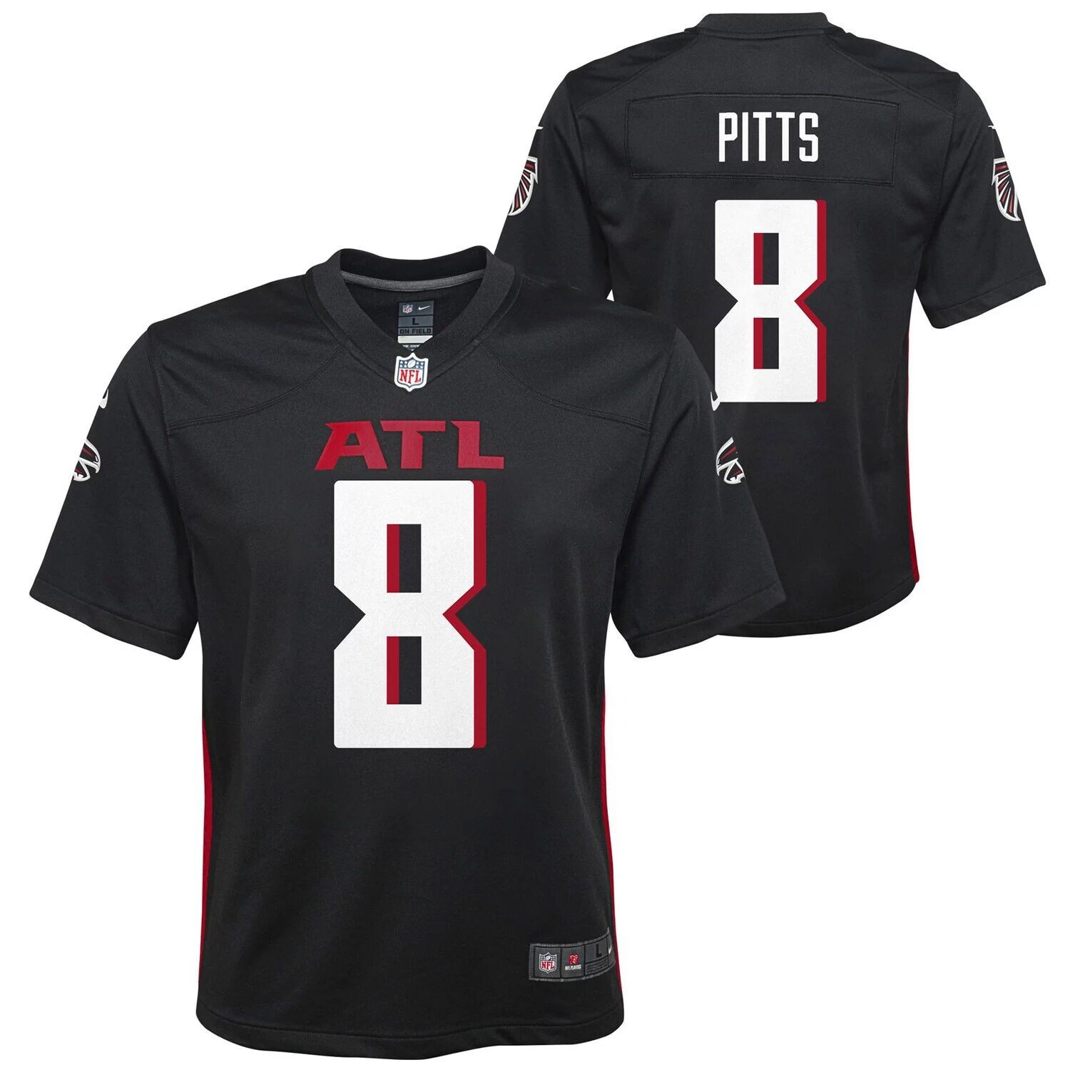

Черная игровая майка Nike Kyle Pitts для дошкольников Atlanta Falcons Nike