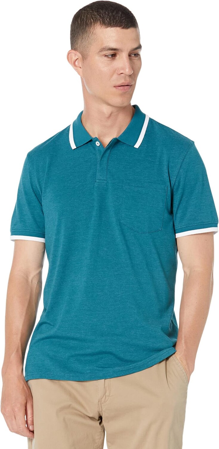 

Рубашка-поло Active Puremeso Tipped Polo The Normal Brand, цвет Teal