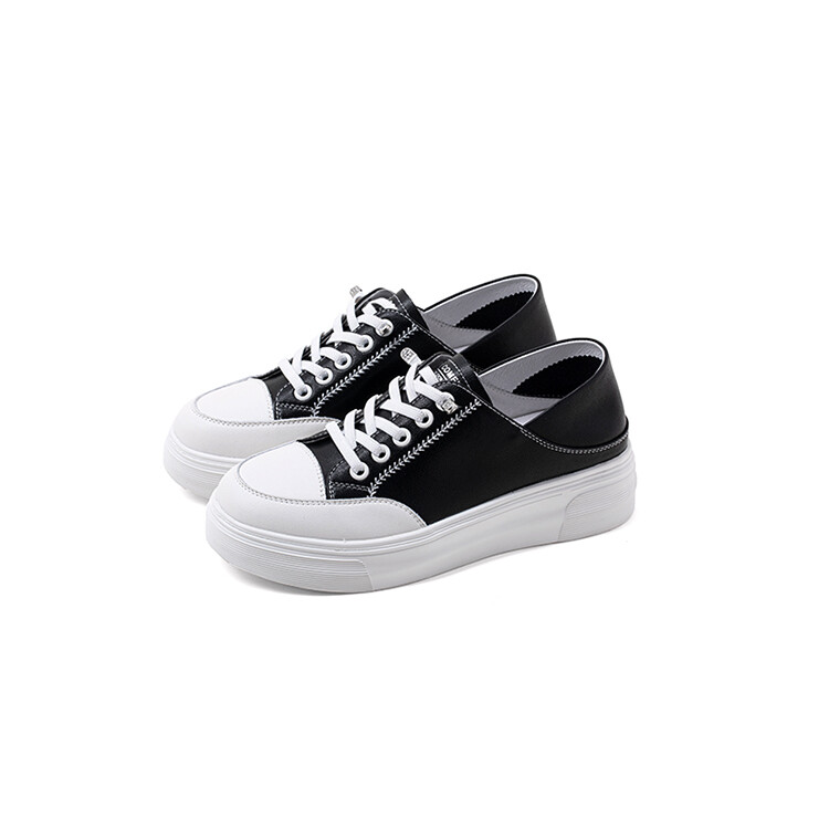 

Кеды, скейтборд обувь женская низкая Comely, цвет Off White Black