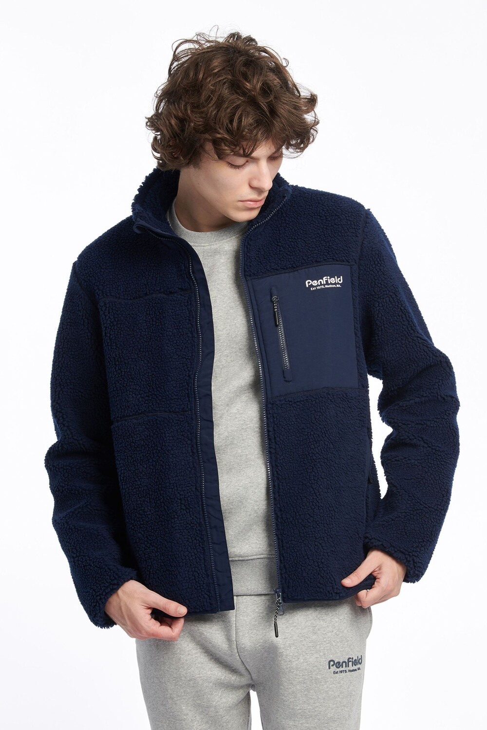 

Пальто Bear Outdoor с каймой и застежкой-молнией Penfield, синий