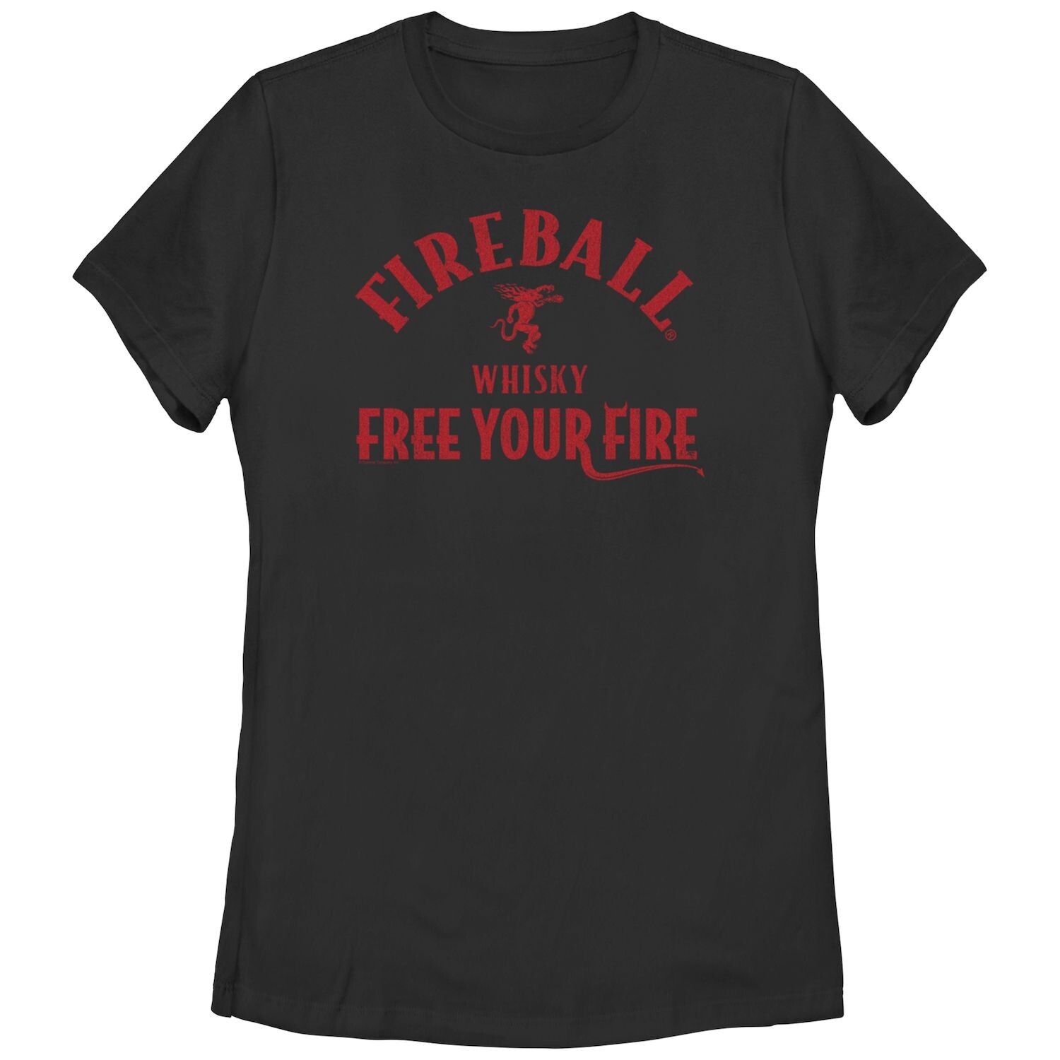 

Футболка с рисунком Fireball Whisky Dragon для юниоров Free Your Fire Licensed Character