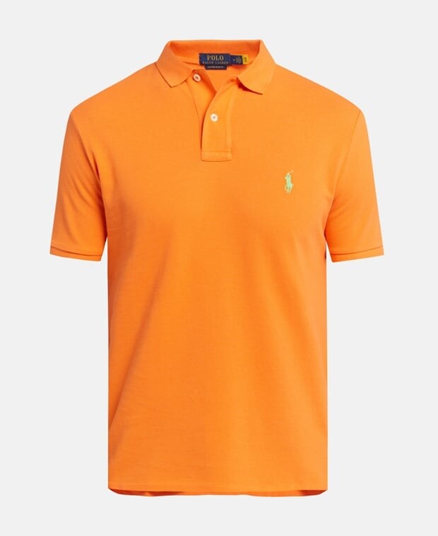 

Рубашка-поло из пике Polo Ralph Lauren, светло-оранжевый