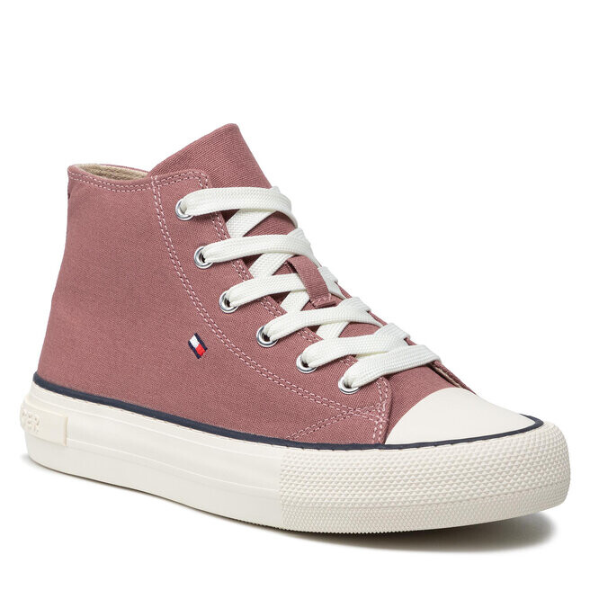 

Сапоги Tommy Hilfiger HighTop Lace-Up, розовый