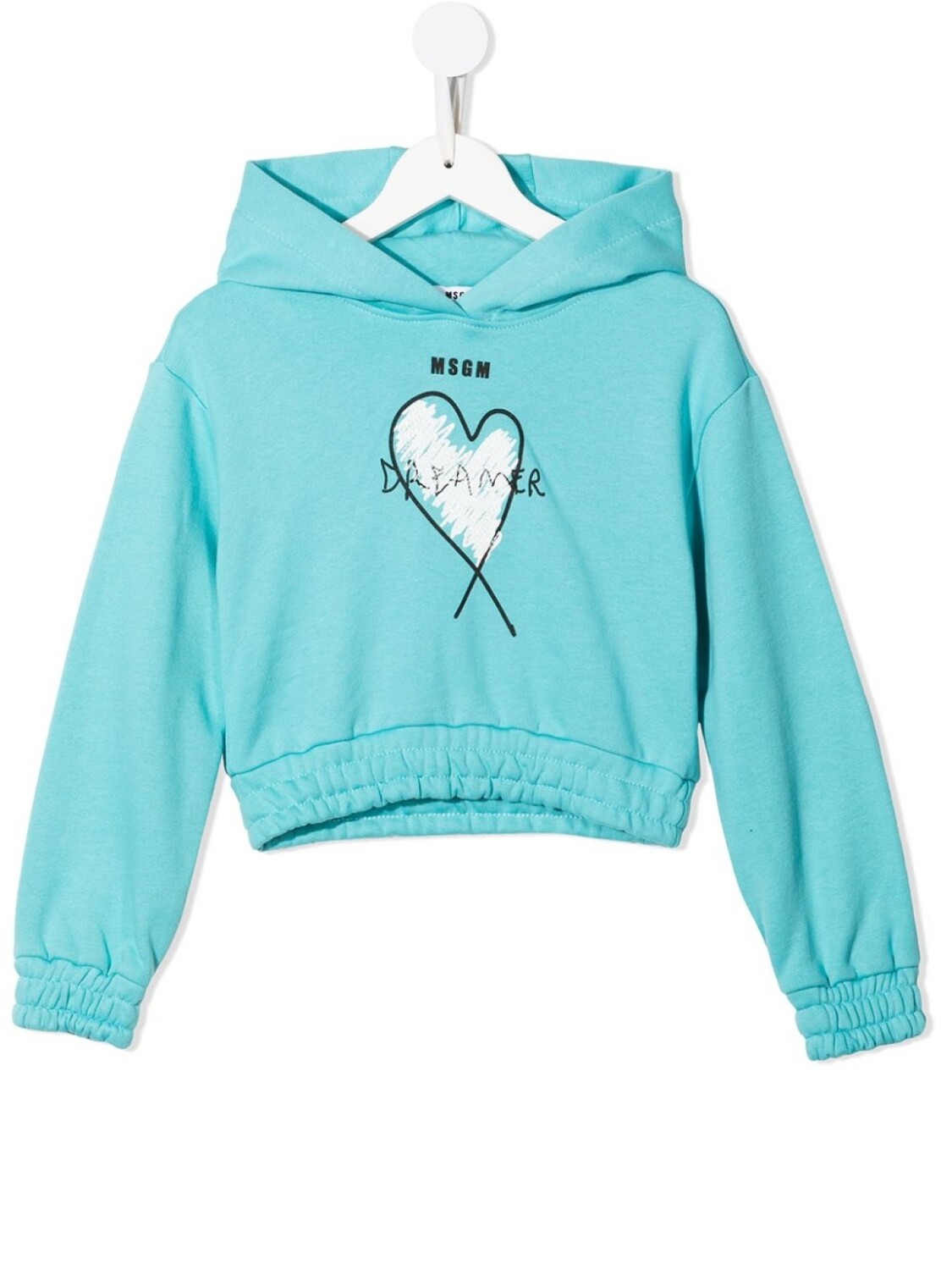 

MSGM Kids худи с логотипом, синий