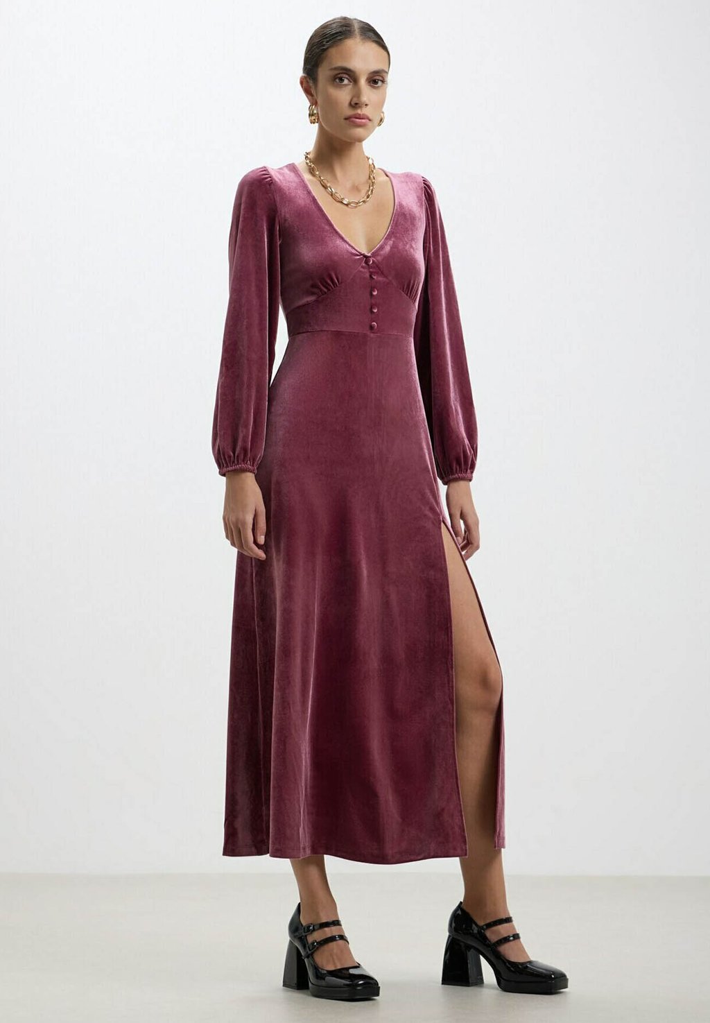 Элегантное платье Ciniglia Con Spacco Calliope, цвет bordeaux трикотажное платье con spacco calliope бежевый