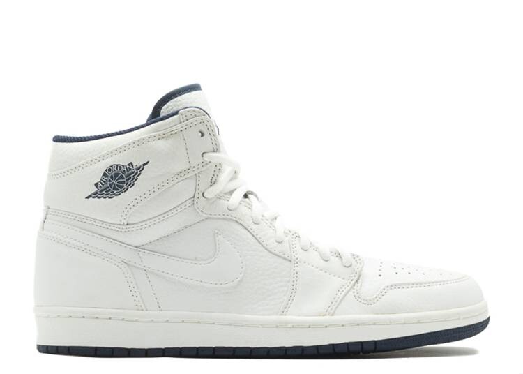 

Кроссовки AIR JORDAN 1 RETRO CO.JP 'WHITE NAVY' 2001, белый