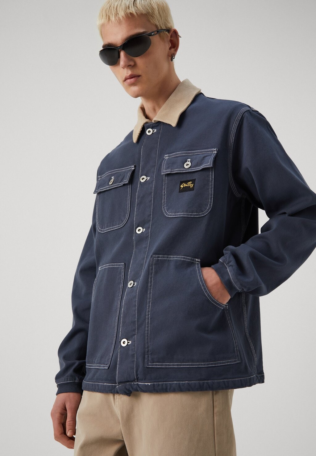 

Летняя куртка Pork Chop Jacket Unisex Stan Ray, темно-синий