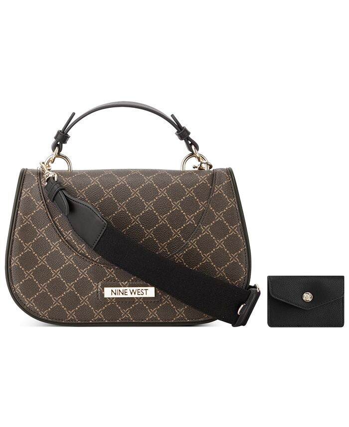 

Маленькая перемычка через плечо Cora Nine West, коричневый