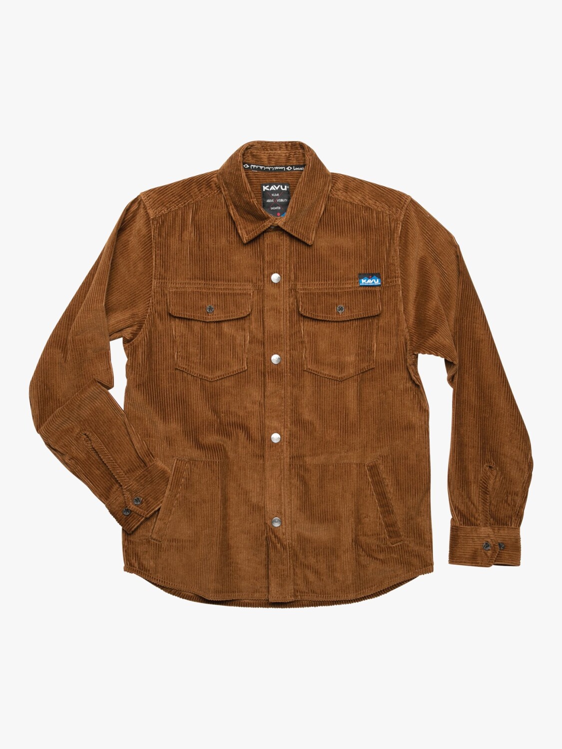 

Вельветовая рубашка Petos Heavy Duty KAVU, бронзовый коричневый