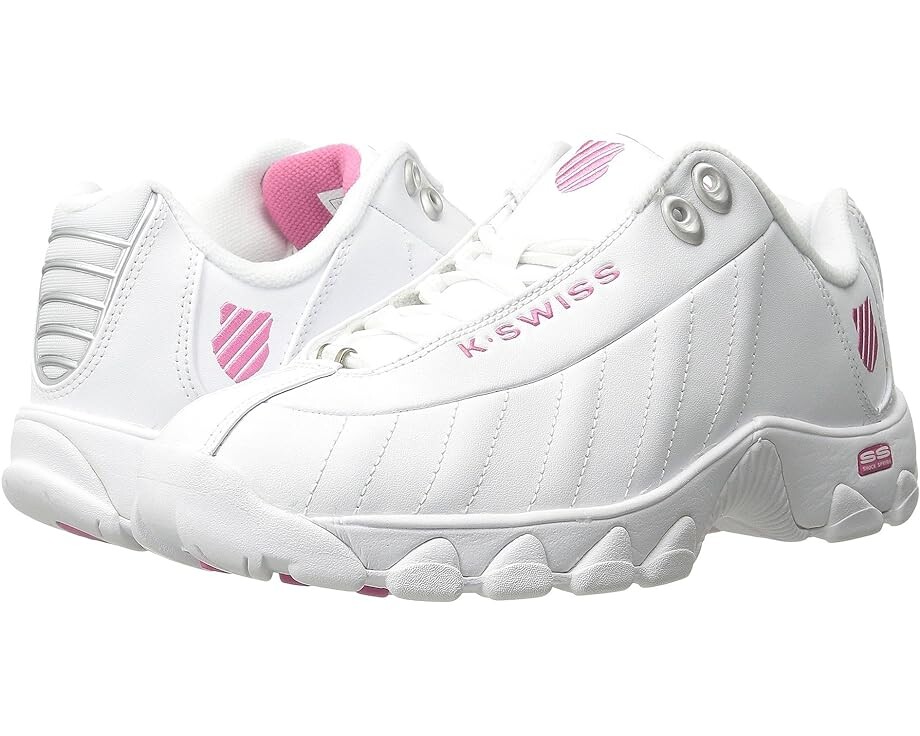

Кроссовки K-Swiss ST329 CMF, цвет White/Shocking Pink Leather