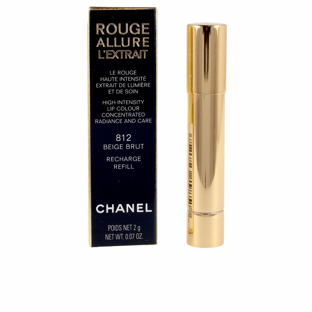 Губная помада Rouge allure l’extrait lipstick recharge Chanel, 1 шт, beige brut-812 насыщенная помада для губ chanel rouge allure 3 5