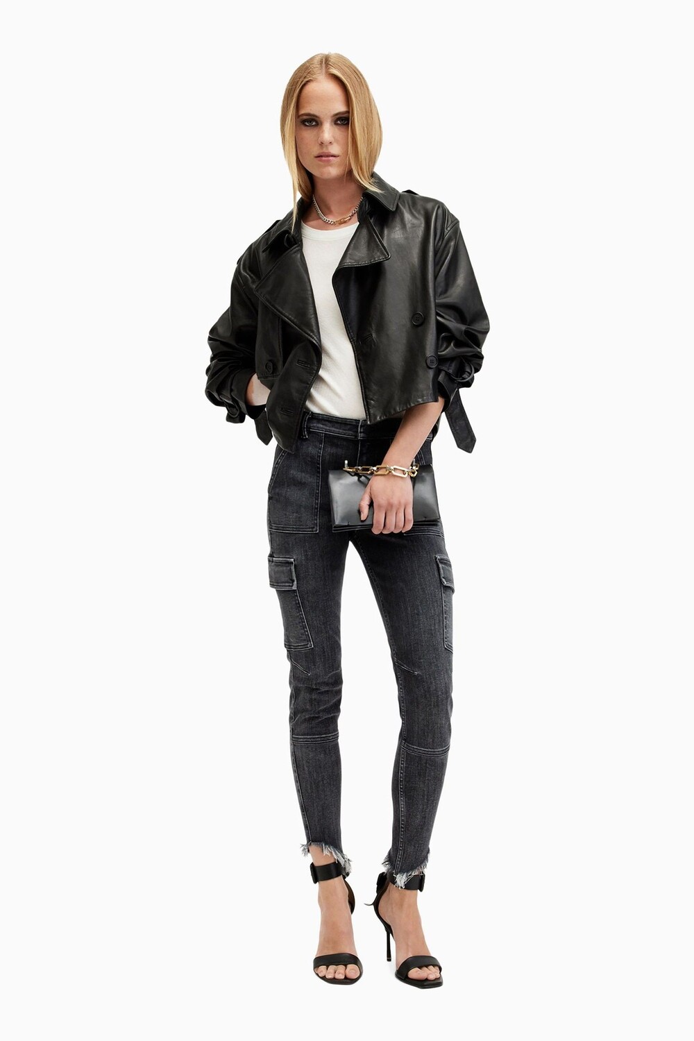 

Асим джинсы Allsaints duran All Saints, черный