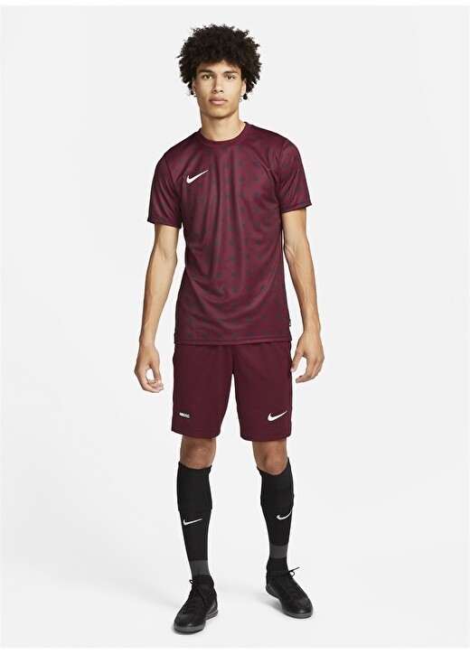 

Однотонная красная мужская футболка с круглым вырезом Nike, Красный