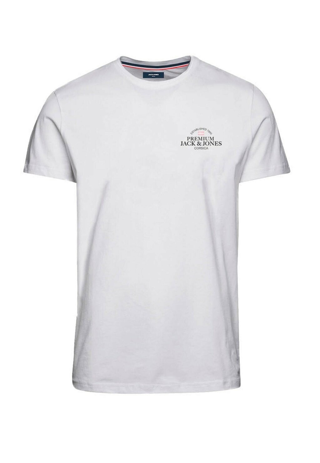 

Базовая футболка KURZARM BLUKEY TEE SS MIT RUNDHAL Jack & Jones, цвет weiß