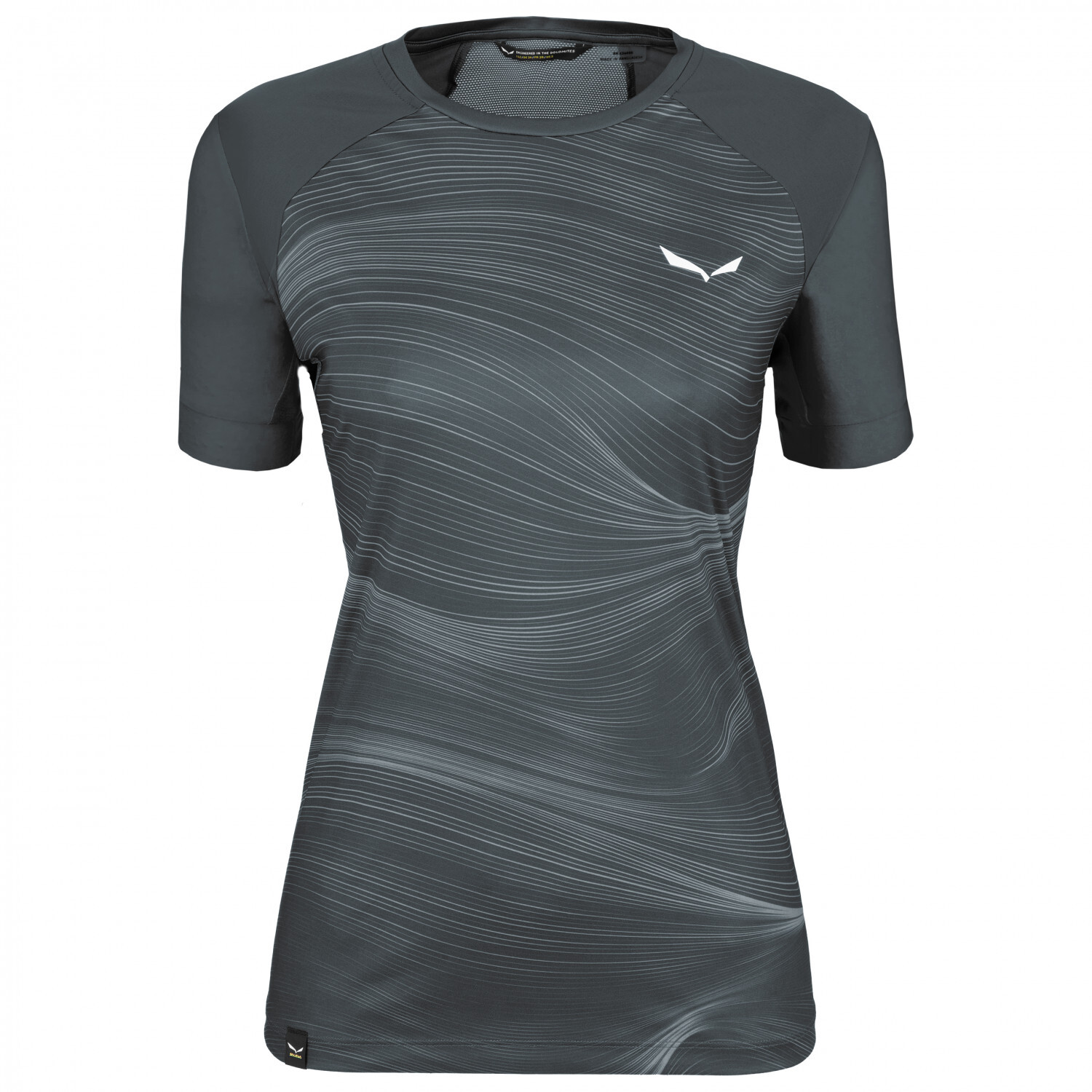 

Функциональная рубашка Salewa Women's Seceda Dry T Shirt, цвет Black Out II