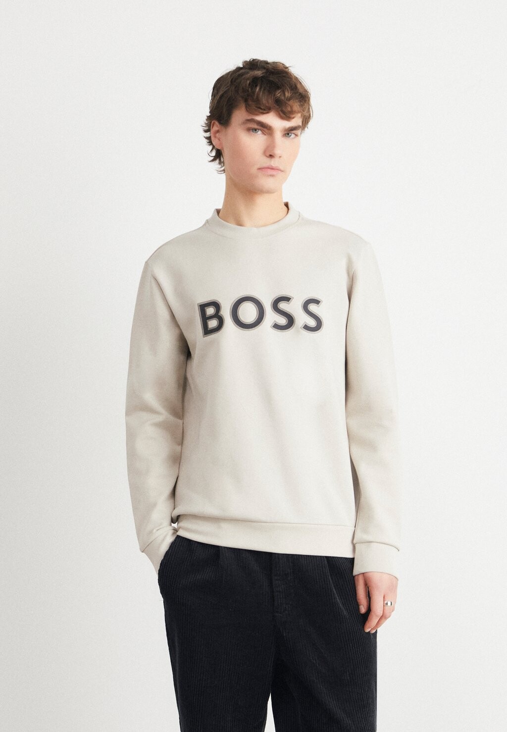 Толстовка Salbo BOSS, цвет light beige толстовка salbo boss цвет purple seventeen