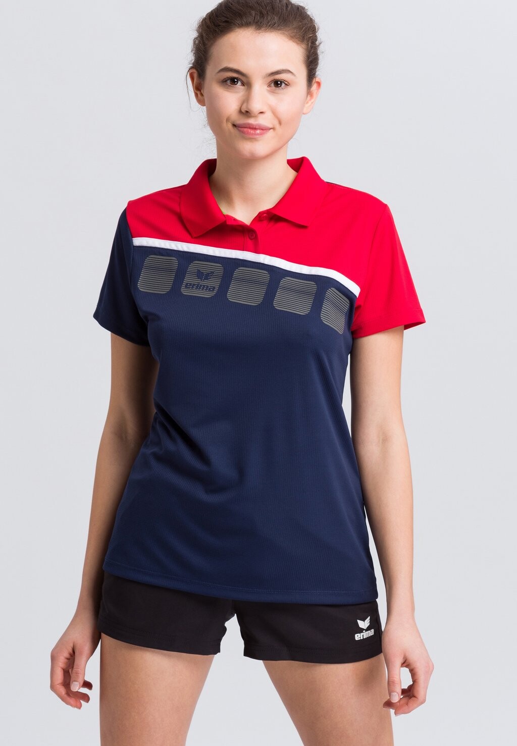 

Спортивная футболка Erima, цвет navy/red/white