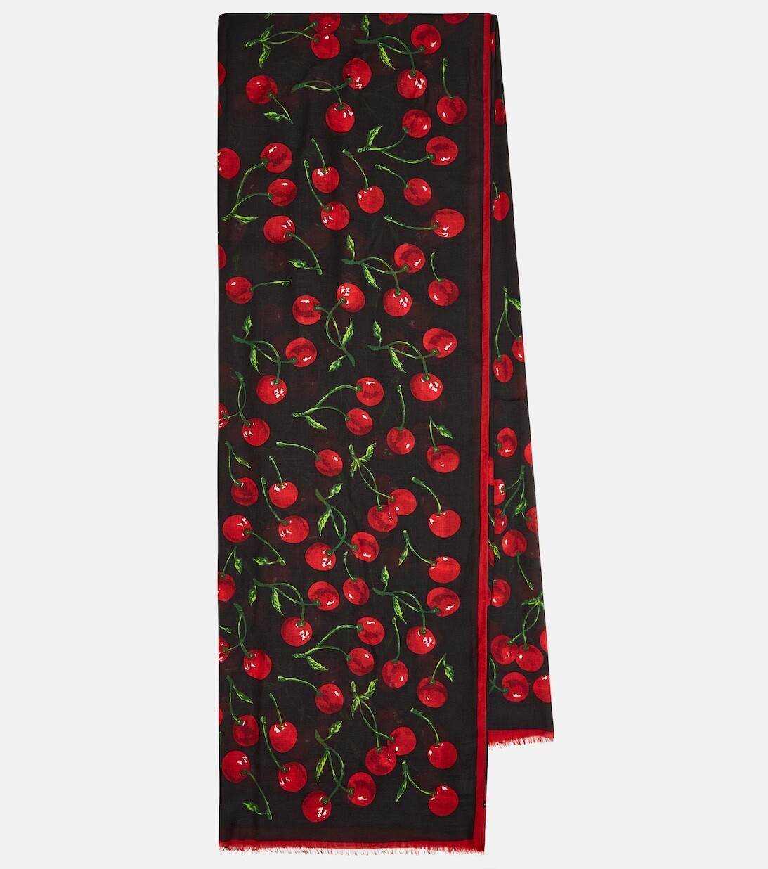 

Шарф с принтом Cherry Dolce&Gabbana, черный