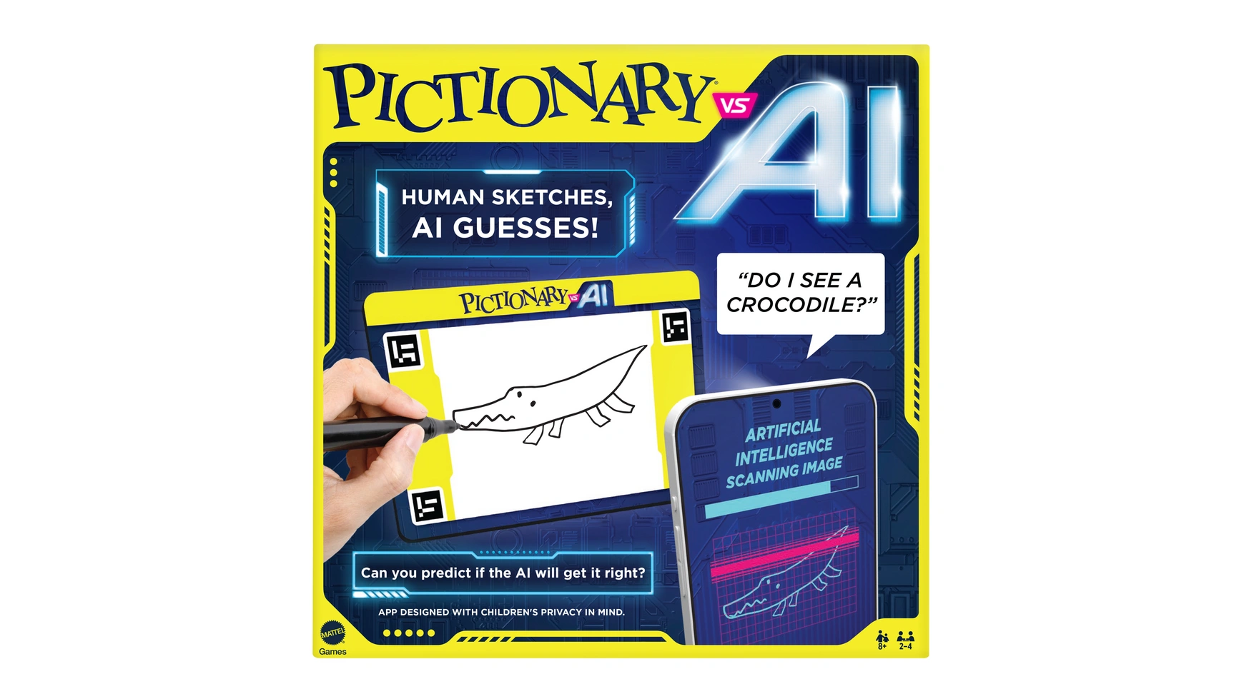 Пикчери против ии Mattel игра интерактивная games pictionary air дети против взрослых gyp78