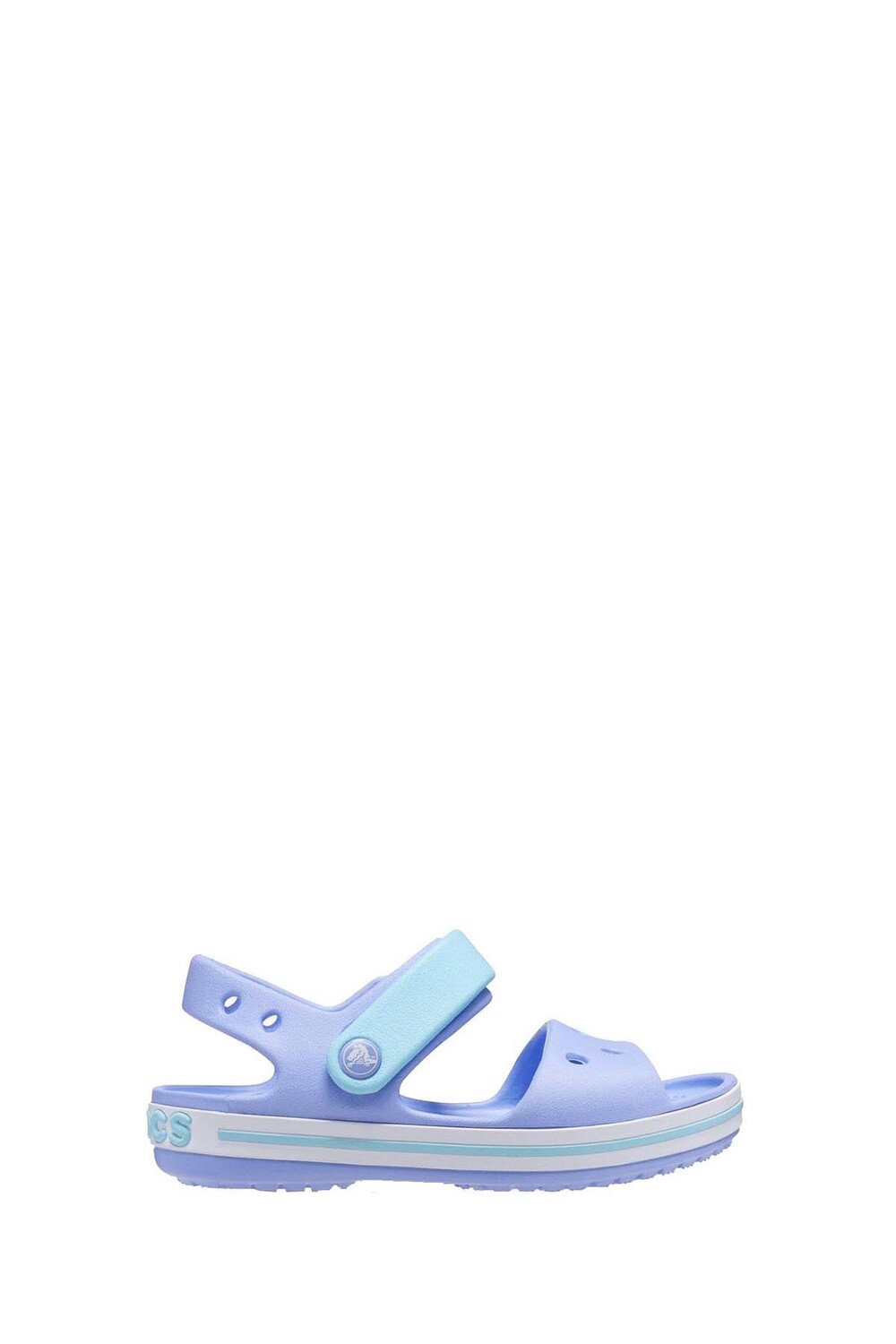 

Фиолетовые сандалии на плоской подошве унисекс с крокодилом Crocs