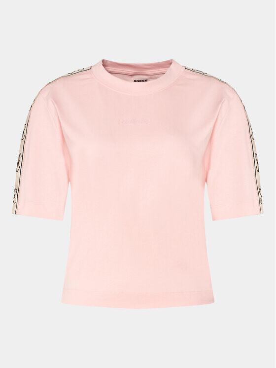 

Футболка стандартного кроя Guess, розовый