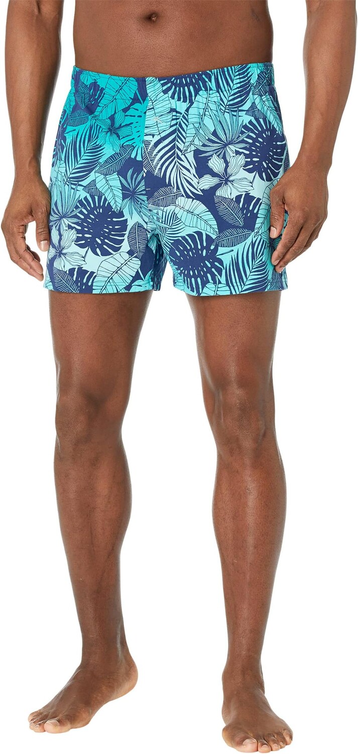 

Комплект из двух трикотажных боксеров Tommy Bahama, цвет Aqua/Navy Tropical