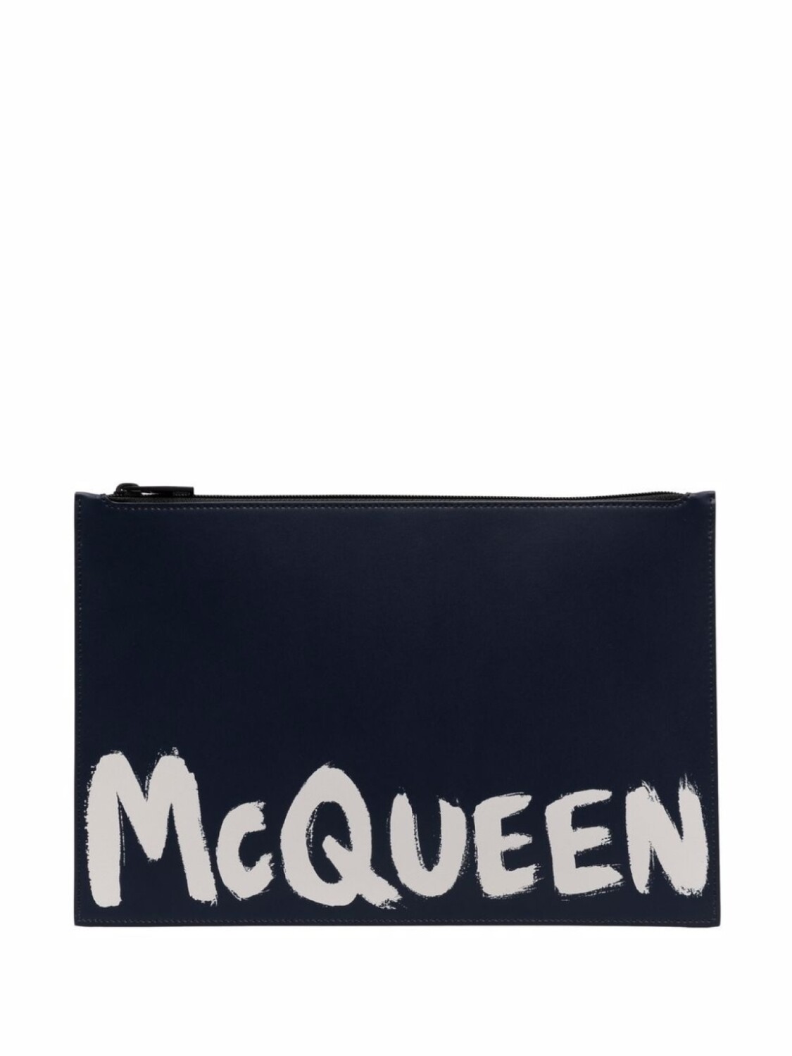 

Alexander McQueen клатч с логотипом, синий