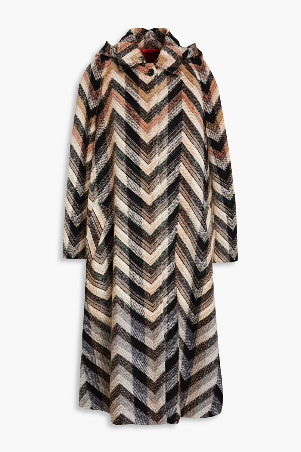 

Пальто из смесовой шерсти с капюшоном Missoni, черный