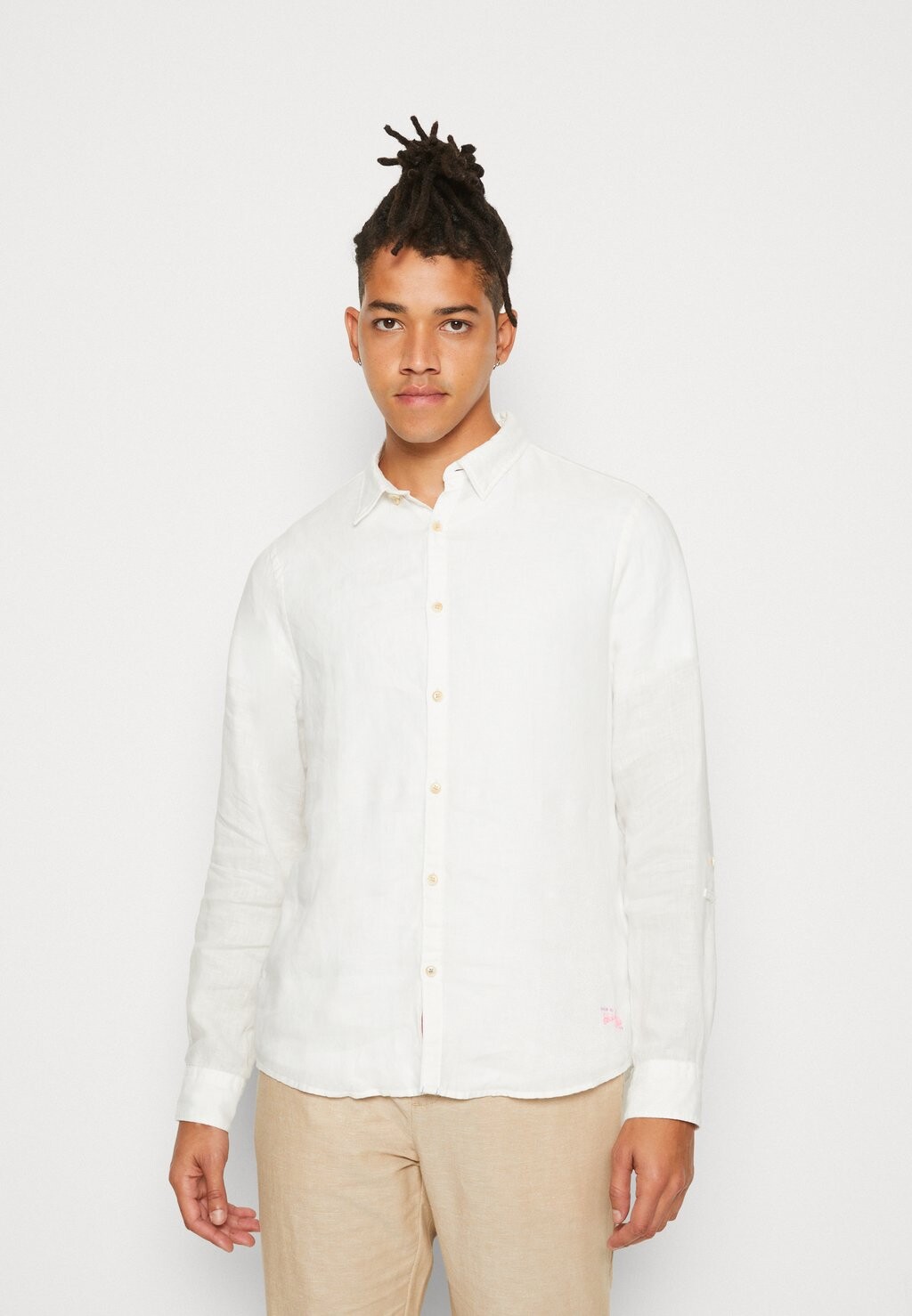 

Рубашка SHIRT WITH SLEEVE ROLL-UP Scotch & Soda, цвет white