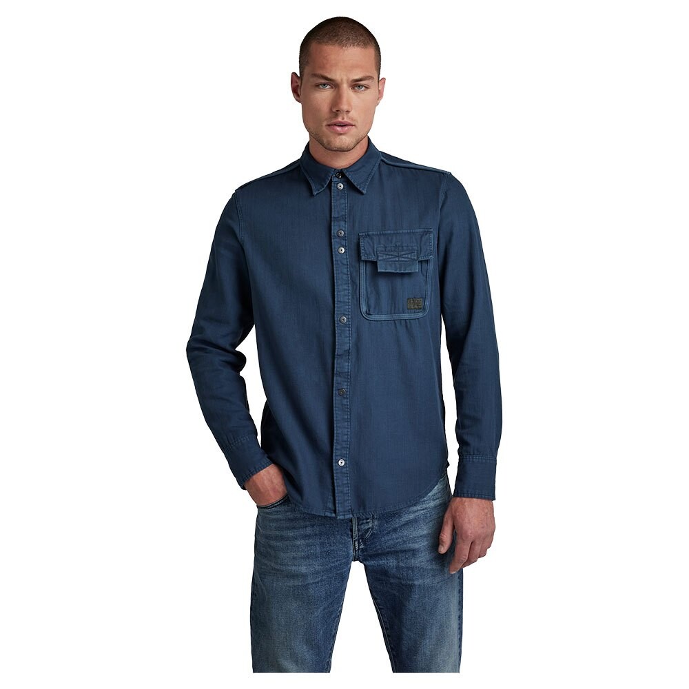 

Рубашка G-Star Bound Pocket Slim, синий