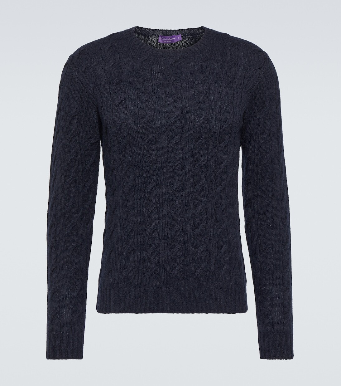 

Кашемировый свитер косой вязки Ralph Lauren Purple Label, синий