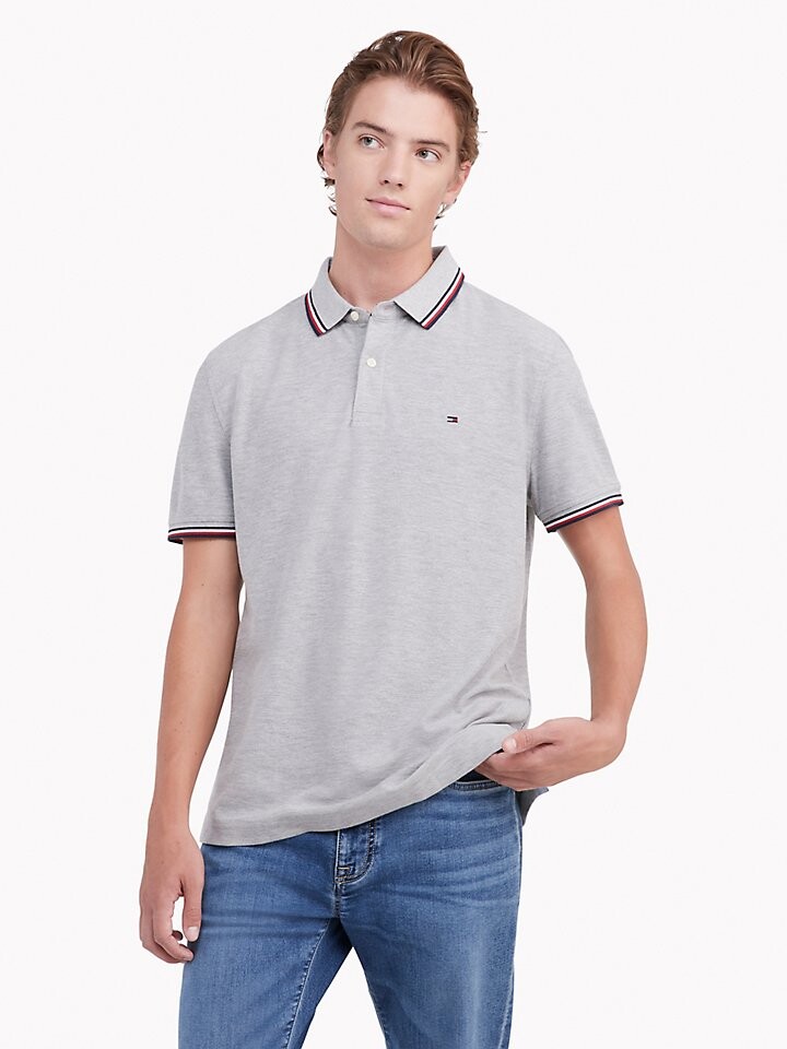 

Поло классической посадки Tommy Tipped Tommy Hilfiger
