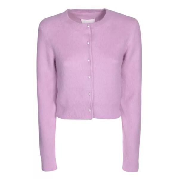 

Кардиган crop-cut angora wool blend cardigan Maison Margiela, розовый