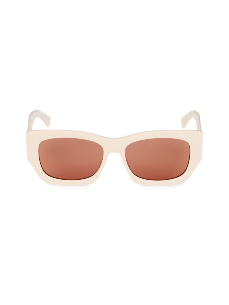 

Прямоугольные солнцезащитные очки 56MM Jimmy Choo, слоновая кость