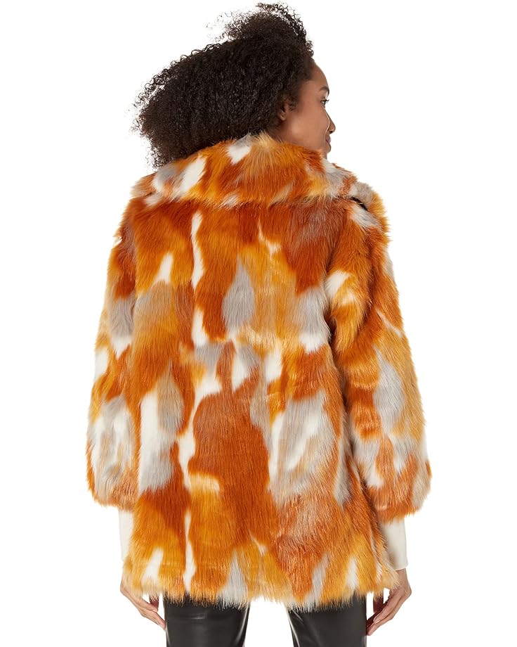 Пальто NVLT Reversible Multi Faux Fur Coat, цвет Gold Mix