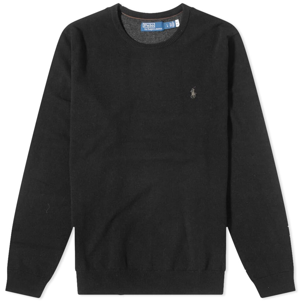 

Трикотажный свитер Polo Ralph Lauren из овечьей шерсти, черный