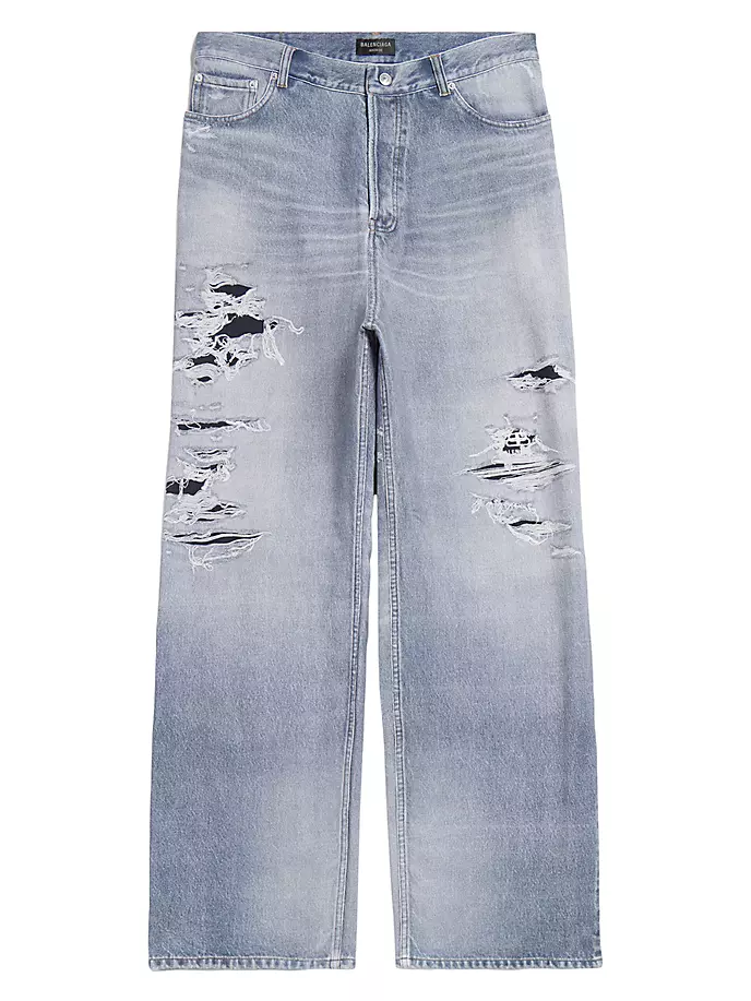 

Джинсовые брюки Trompe L'oeil Balenciaga, синий