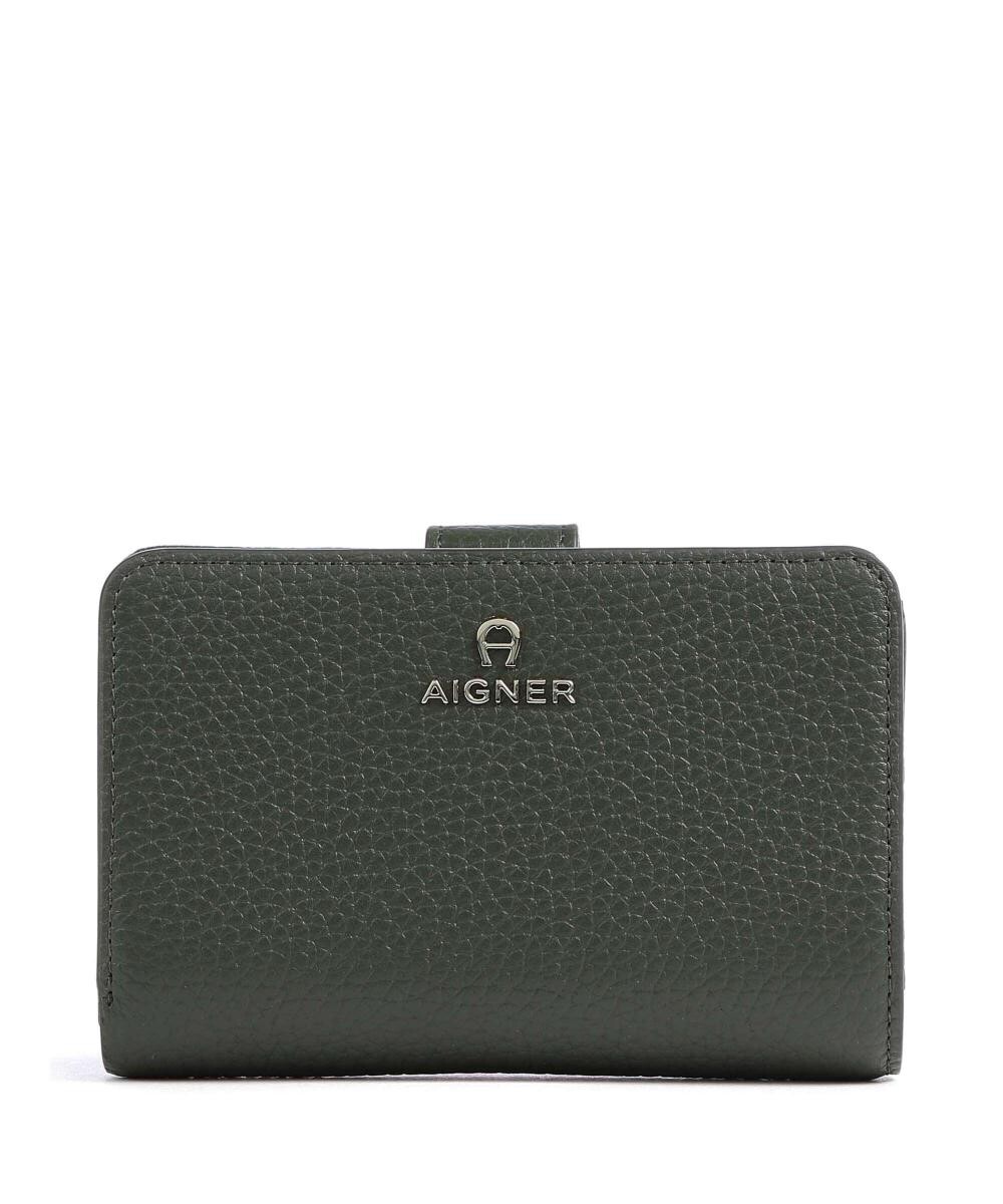 

Кошелек ivy из зернистой яловой кожи Aigner, зеленый