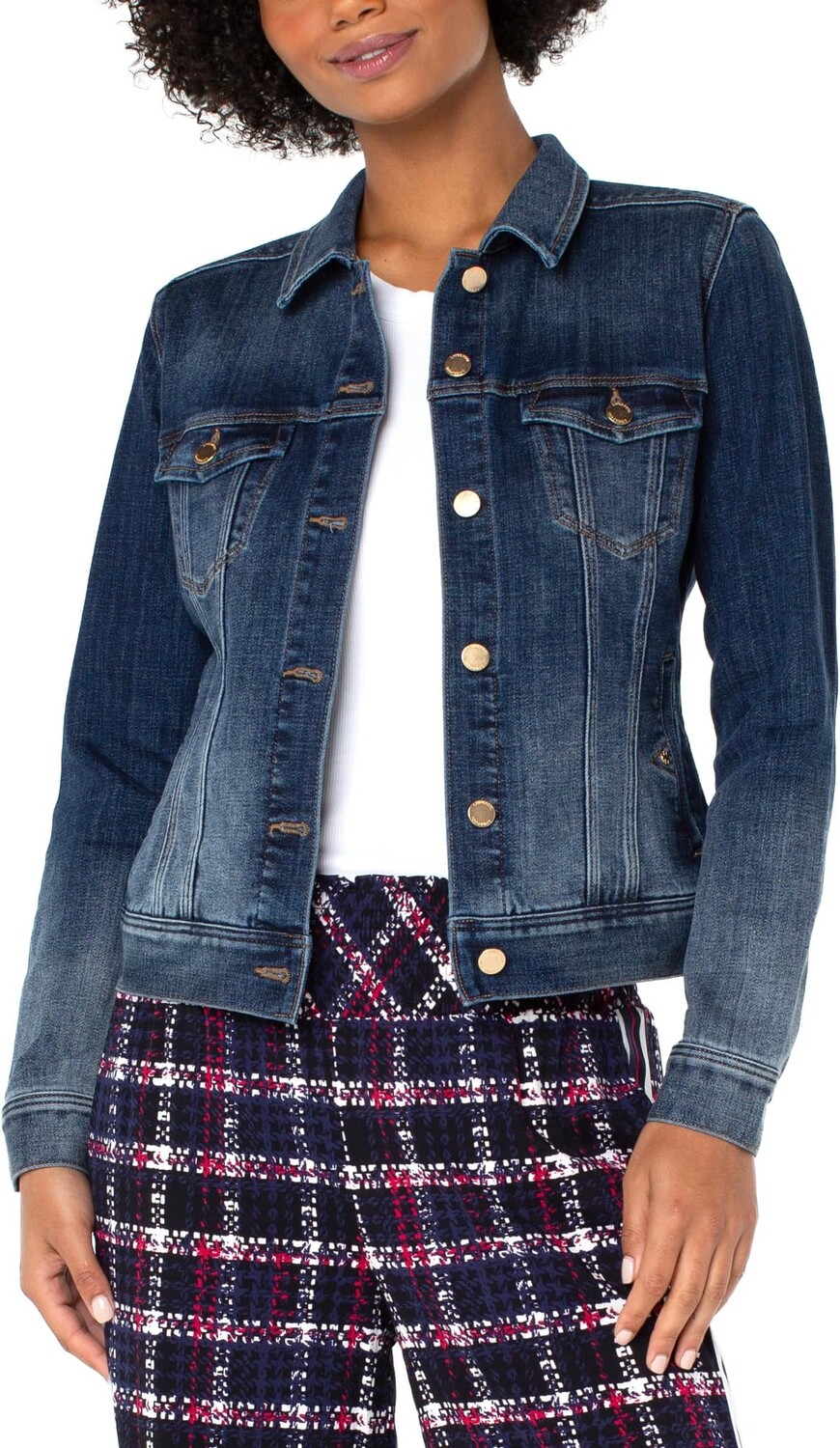 

Куртка Petite Classic Jean Jacket Liverpool Los Angeles, цвет Glenrock