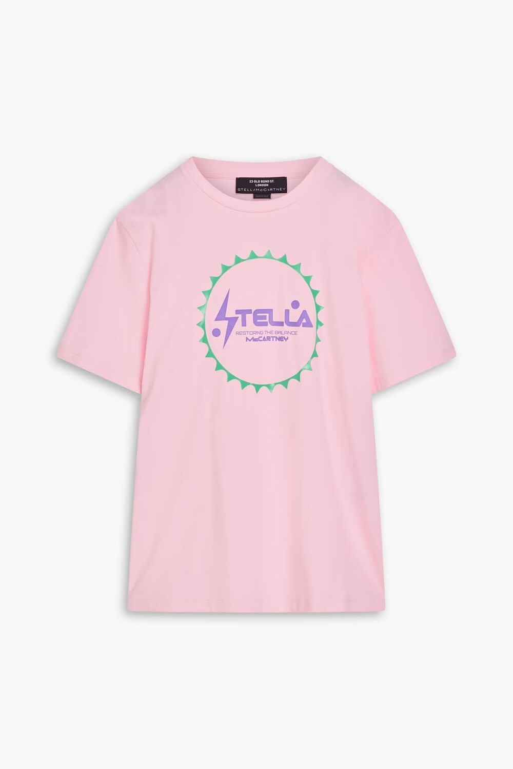 

Футболка из хлопкового джерси с принтом Stella Mccartney, розовый